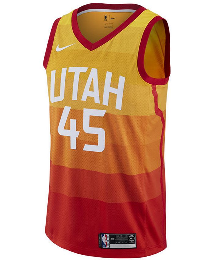 Nike Men's Donovan Mitchell Utah Jazz City Swingman Jersey 2018 - Macy's