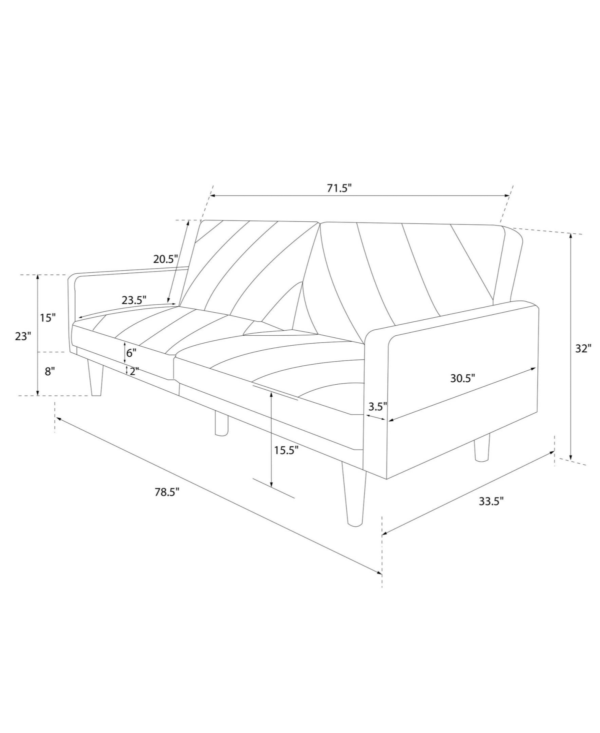 EveryRoom Leona Futon