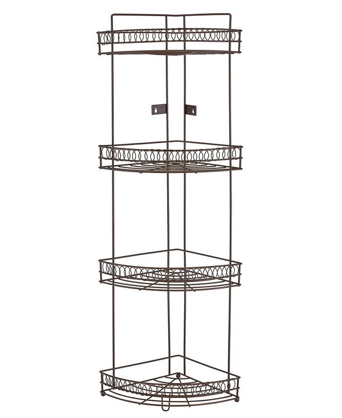 Bath Bliss 4 Tier Corner Bath Shelf in Curls Design Macy's