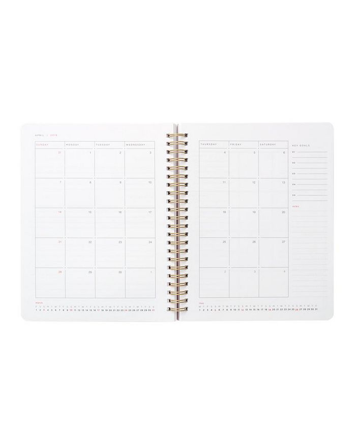 Russell & Hazel Spiral Smartdate 17 Month Planner, Peony & Reviews