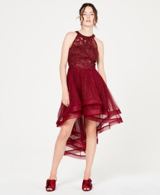 macy's maroon dress