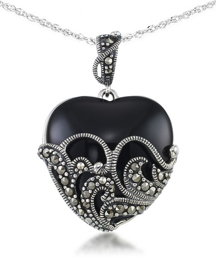 Macy's black sale onyx necklace