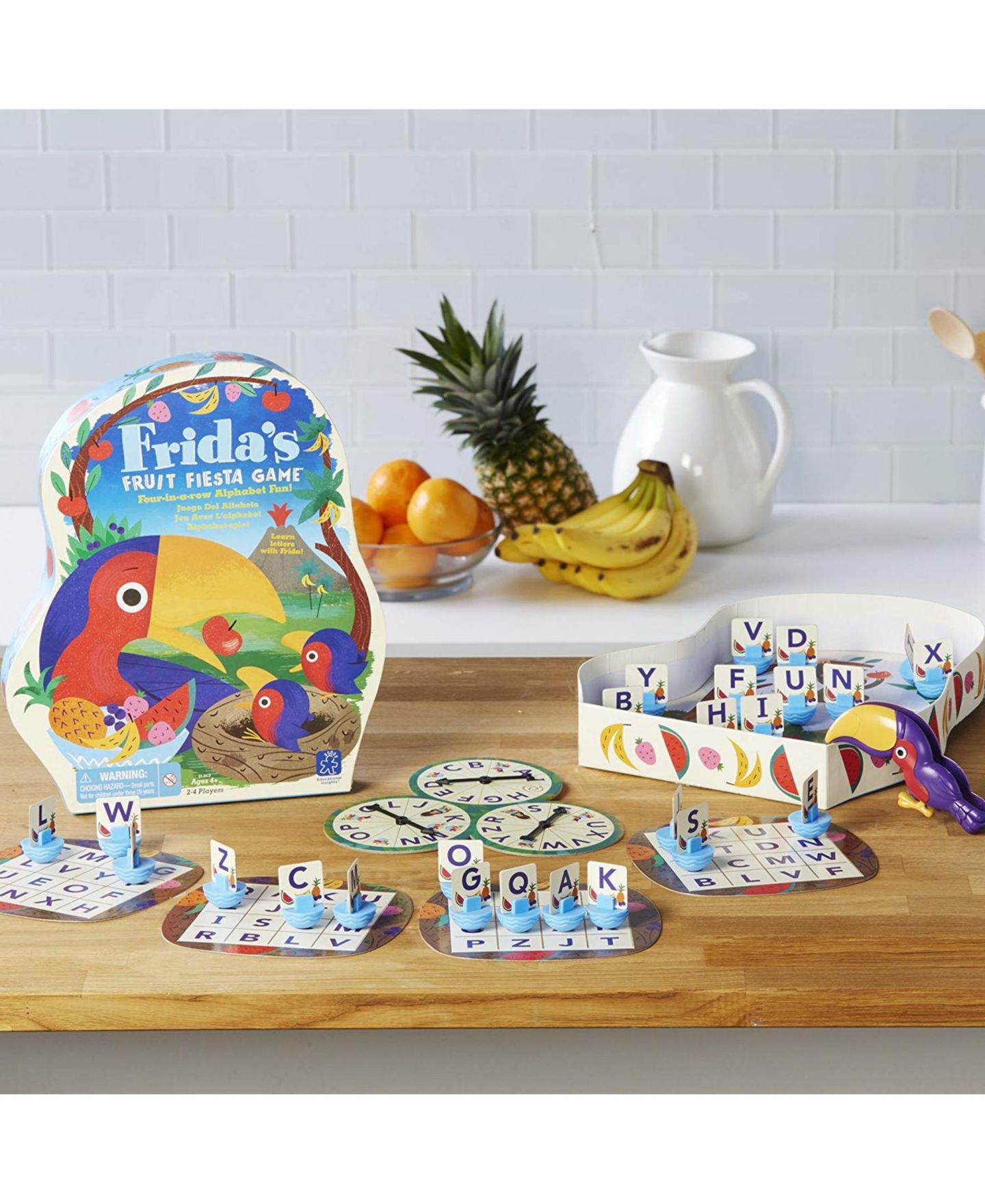 Детская настольная игра Educational Insights Frida's Fruit Fiesta Letter Matching Family Board Game, от 4 лет — фото 8