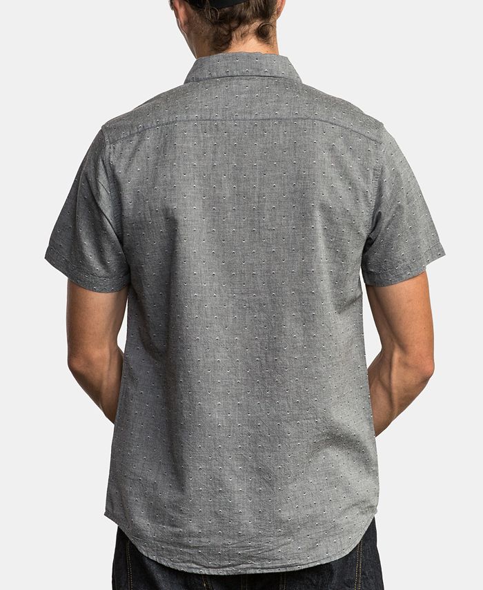 RVCA Men's Balance Slim-Fit Jacquard Shirt - Macy's