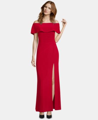 macy's red formal dresses
