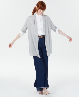 Charter Club Rolled-Edge Pure Cashmere Cardigan Created for Macy's