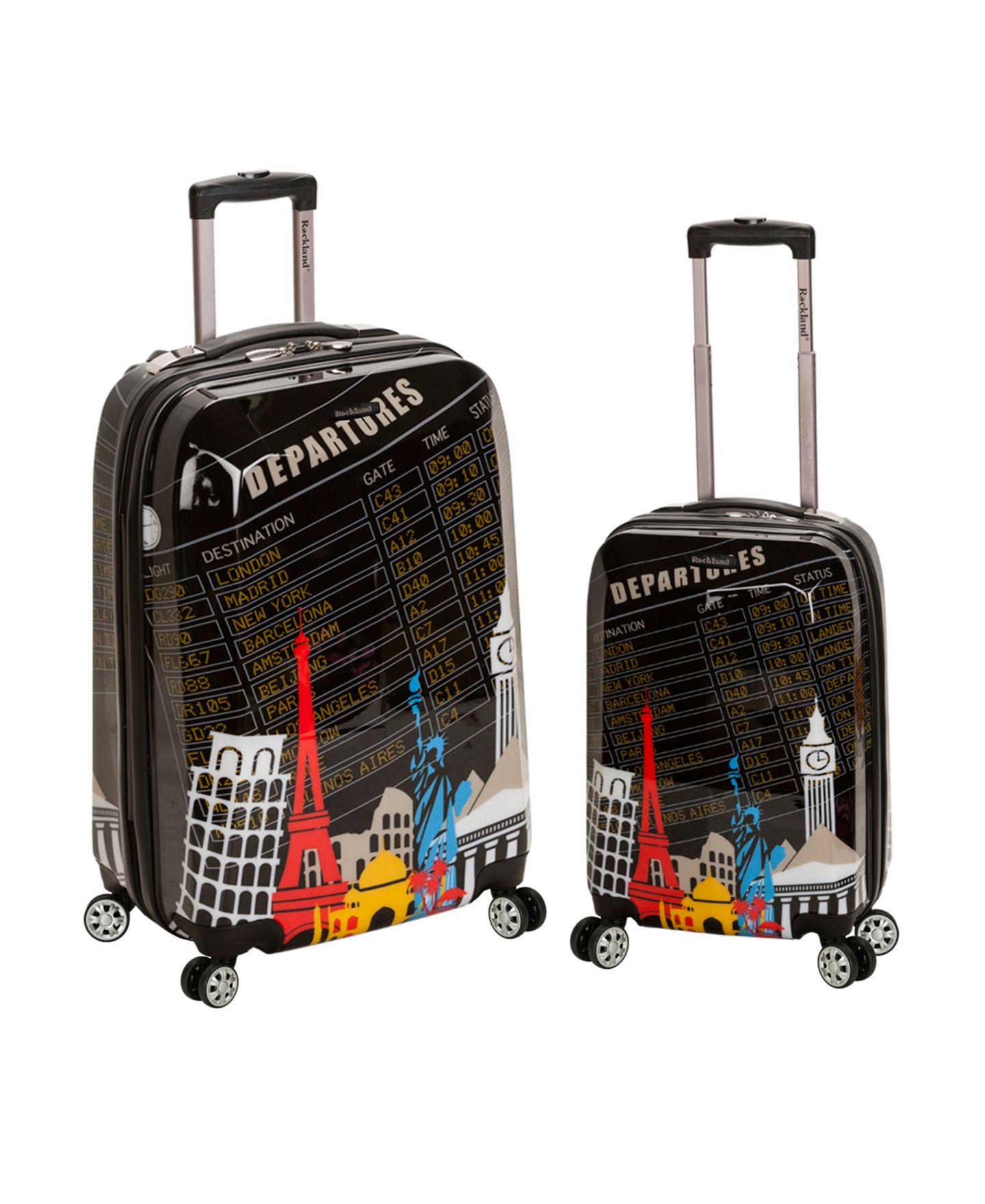 Чемоданы Rockland 2-Pc. Hardside Luggage Set, цвет: Чёрный — фото 1
