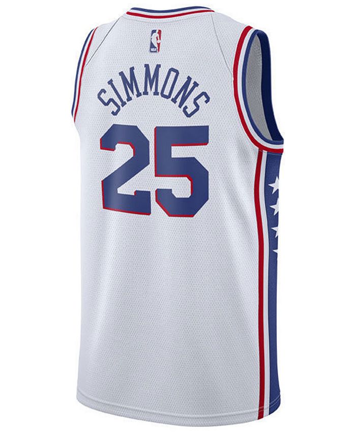 Nike Ben Simmons Philadelphia 76ers Association Swingman Jersey, Big ...