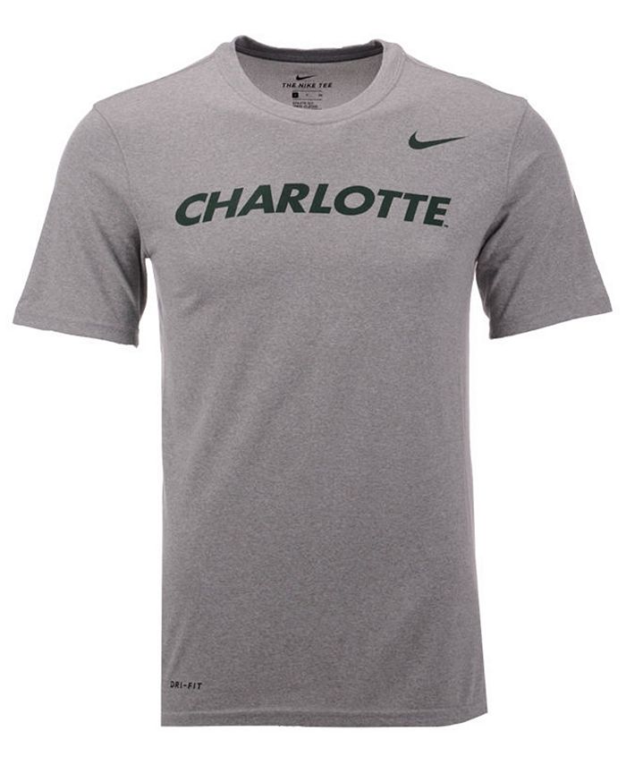 Nike Men's Charlotte 49ers Dri-Fit Legend Wordmark T-Shirt - Macy's