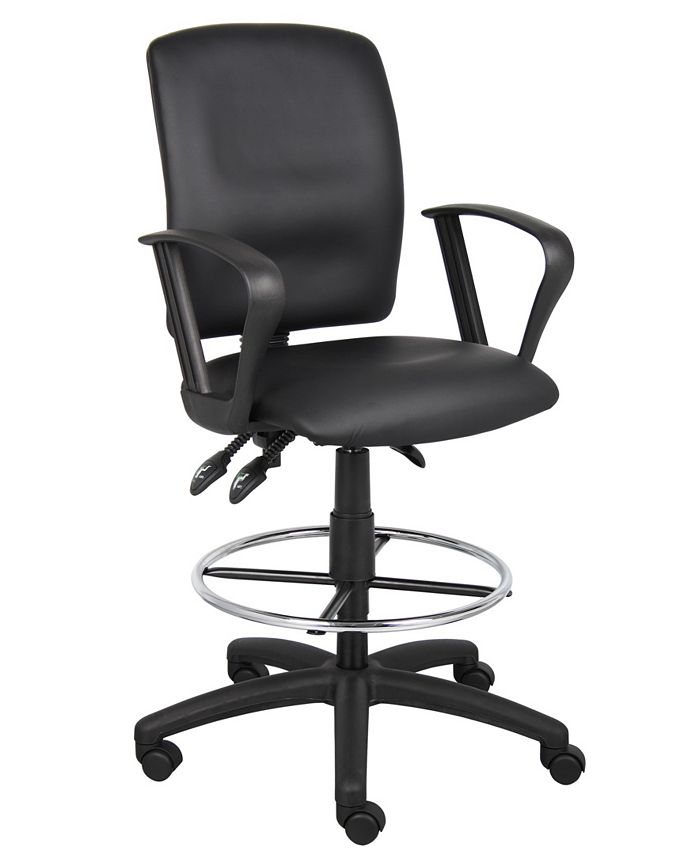 Boss Office Products Multifunctional Drafting Stool With Arms Macy's
