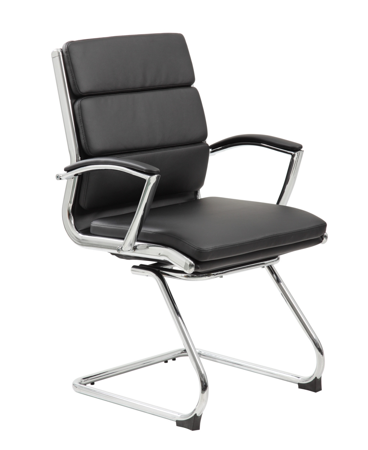 Boss Office Products Executive CaressoftPlus Guest Chair with Chrome Finish