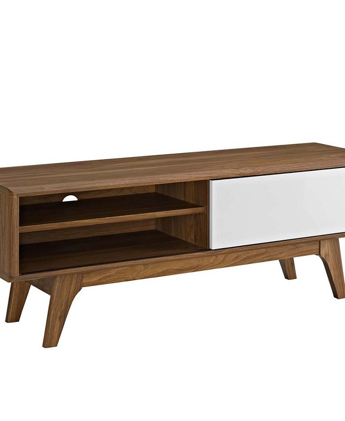 Modway Envision 44" TV Stand in Walnut White Macy's