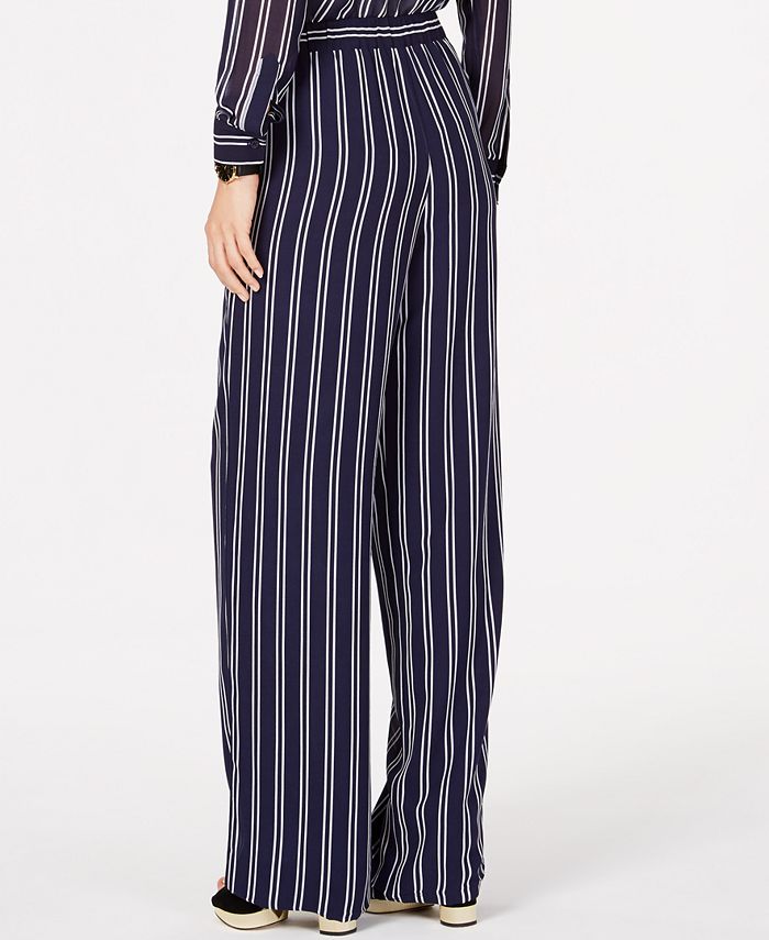 Michael Kors Railroad Striped Pants, Regular & Petite - Macy's