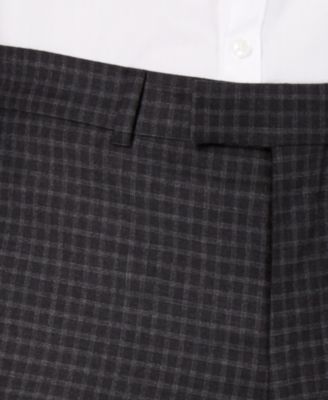 Kenneth Cole New York Men's Slim-Fit Plaid Performance Suit