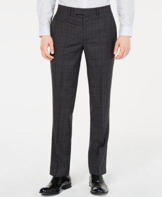 Kenneth Cole New York Men's Slim-Fit Plaid Performance Suit