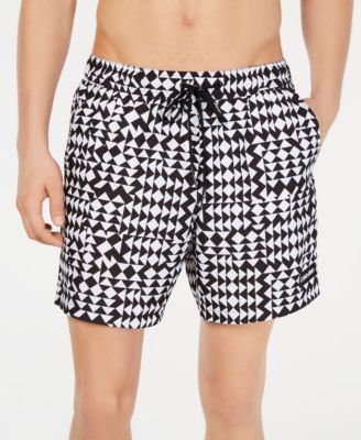 Calvin Klein - Men's 5.5" Quilted Swim Trunks