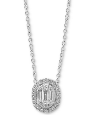 image of Effy Diamond Baguette Halo 16