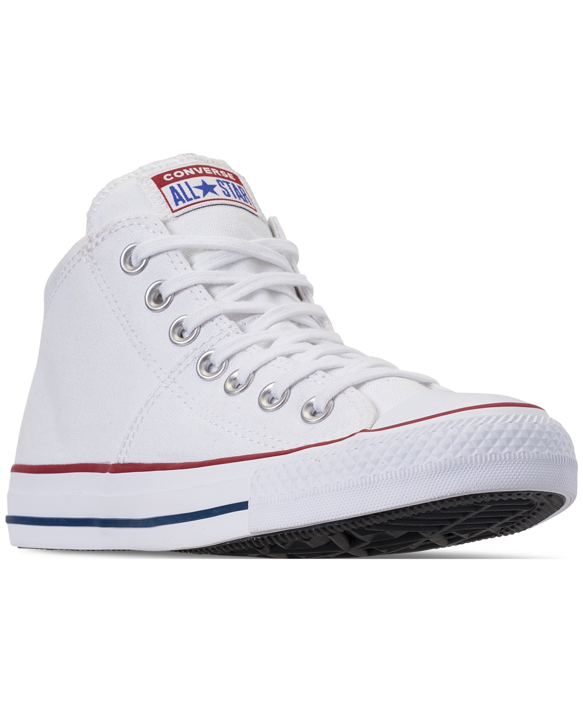 Converse Women's Chuck Taylor Madison Mid Casual Sneakers From Finish Line In White,white,white