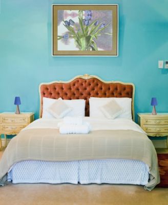 Simple Designs Valencia 2  Pack Mini Touch Table Lamp Set with Fabric Shades