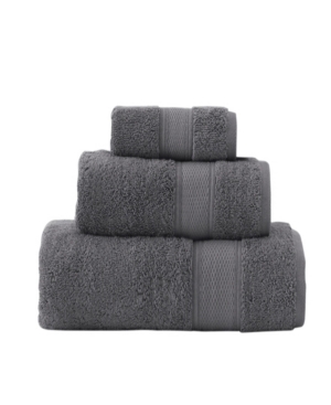 Grund Certified 100% Organic Cotton Towels, 3 Piece Set Bedding In Slate Gray