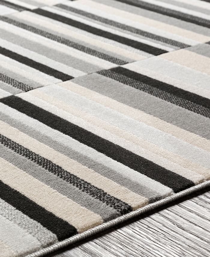Abbie & Allie Rugs City CIT2327 Light Gray 2'7" x 7'3" Runner Area Rug