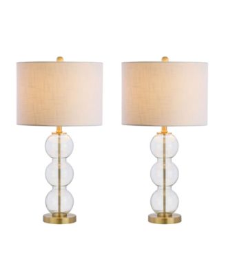 Bella Glass Triple-Sphere Led Table Lamp, Set of 2