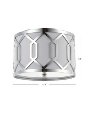 Hex 2-Light Metal Led Flush Mount