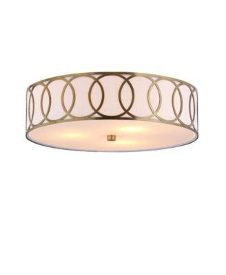 Aubrey 3-Light Metal Led Flush Mount