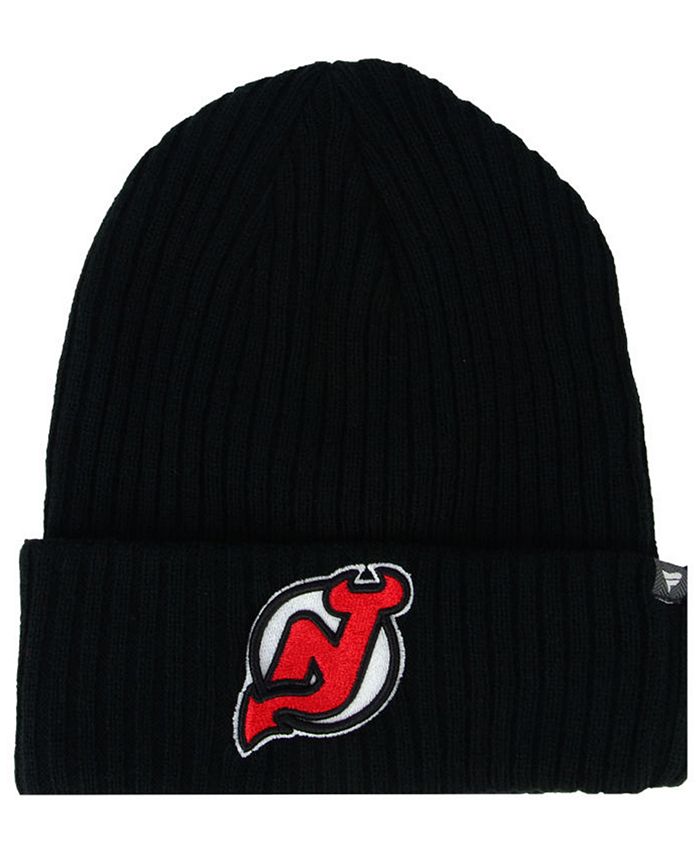 Authentic NHL Headwear New Jersey Devils Fan Basic Cuff Knit Hat - Macy's
