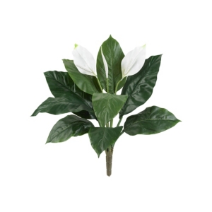 Nearly Natural 24" Spathiphyllum Artificial Plant, Set Of 3 In Green