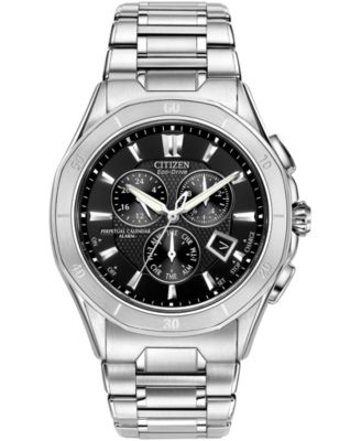 Citizen - Men's Eco-Drive Signature Octavia Perpetual Calendar Chronograph Stainless Steel Bracelet Watch 42mm