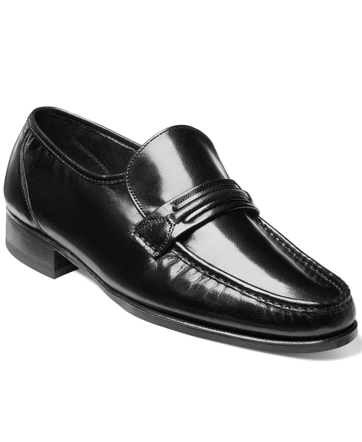 Мужские туфли Florsheim Como Moc Toe Penny Loafer, цвет: Чёрный — фото 1