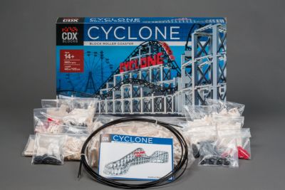 CDX Blocks Brick Construction Cyclone Roller Coaster Building Set