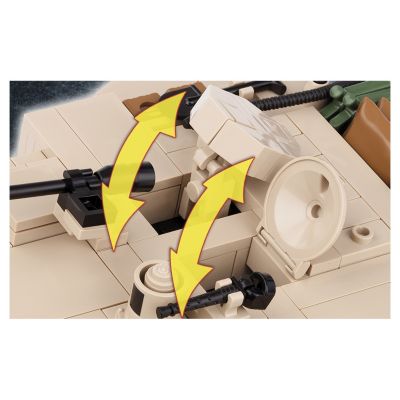 COBI Small Army M1A2 Abrams Tank 765 Piece Construction Blocks Building Kit