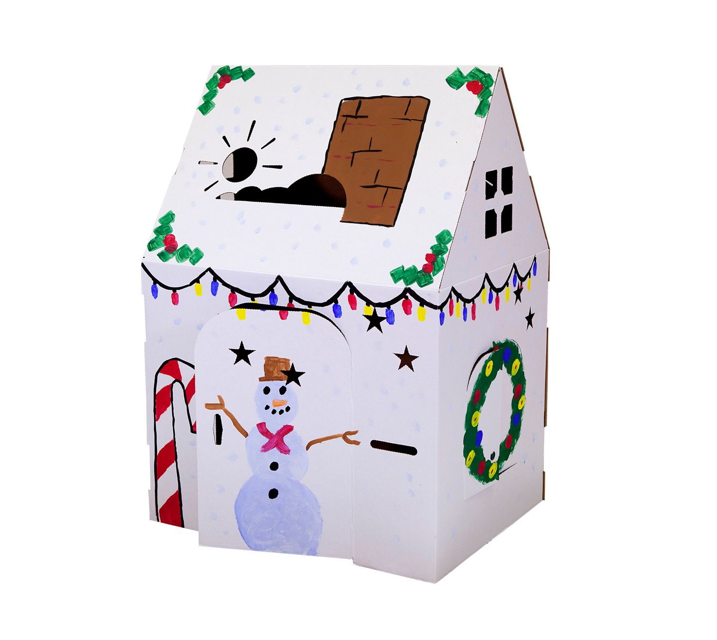 Детская игрушка Easy Playhouse Reversible Cardboard Playhouse, Ages 2+, цвет: Разноцветный — фото 4