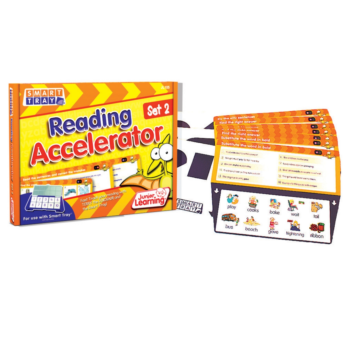 Junior Learning Kids' Smart Tray Reading Accelerator Set 2 In Multi