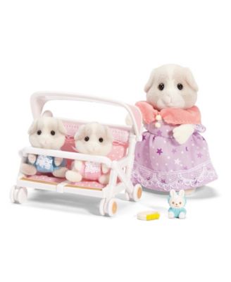 Calico Critters - Patty And Paden'S Double Stroller Set