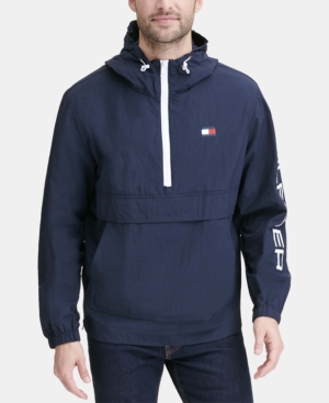 Tommy Hilfiger Men's Hooded Half-Zip Jacket