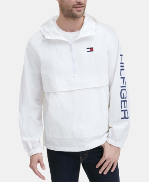 Tommy Hilfiger Men's Hooded Half-Zip Jacket