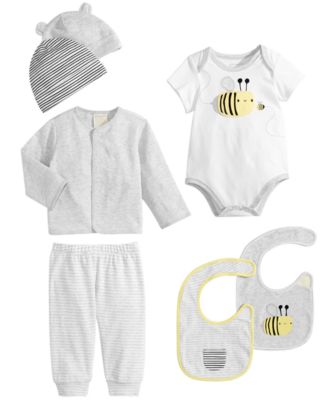 First Impressions Baby Boys & Girls Hats, Bees Bibs, Bodysuit, Cardigan & Pants, Created for Macy's	