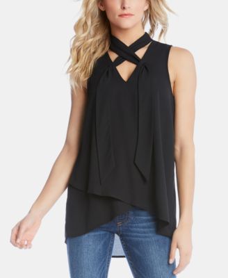 Karen Kane - Tie-Neck Crossover Top