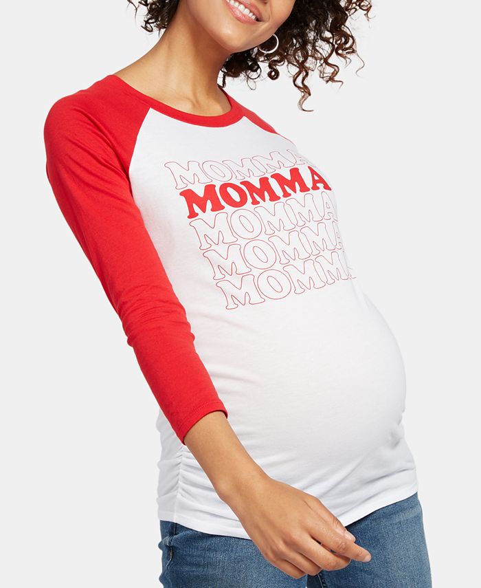 Motherhood Maternity Momma™ 3/4 Sleeve Maternity Graphic Tee Macy's