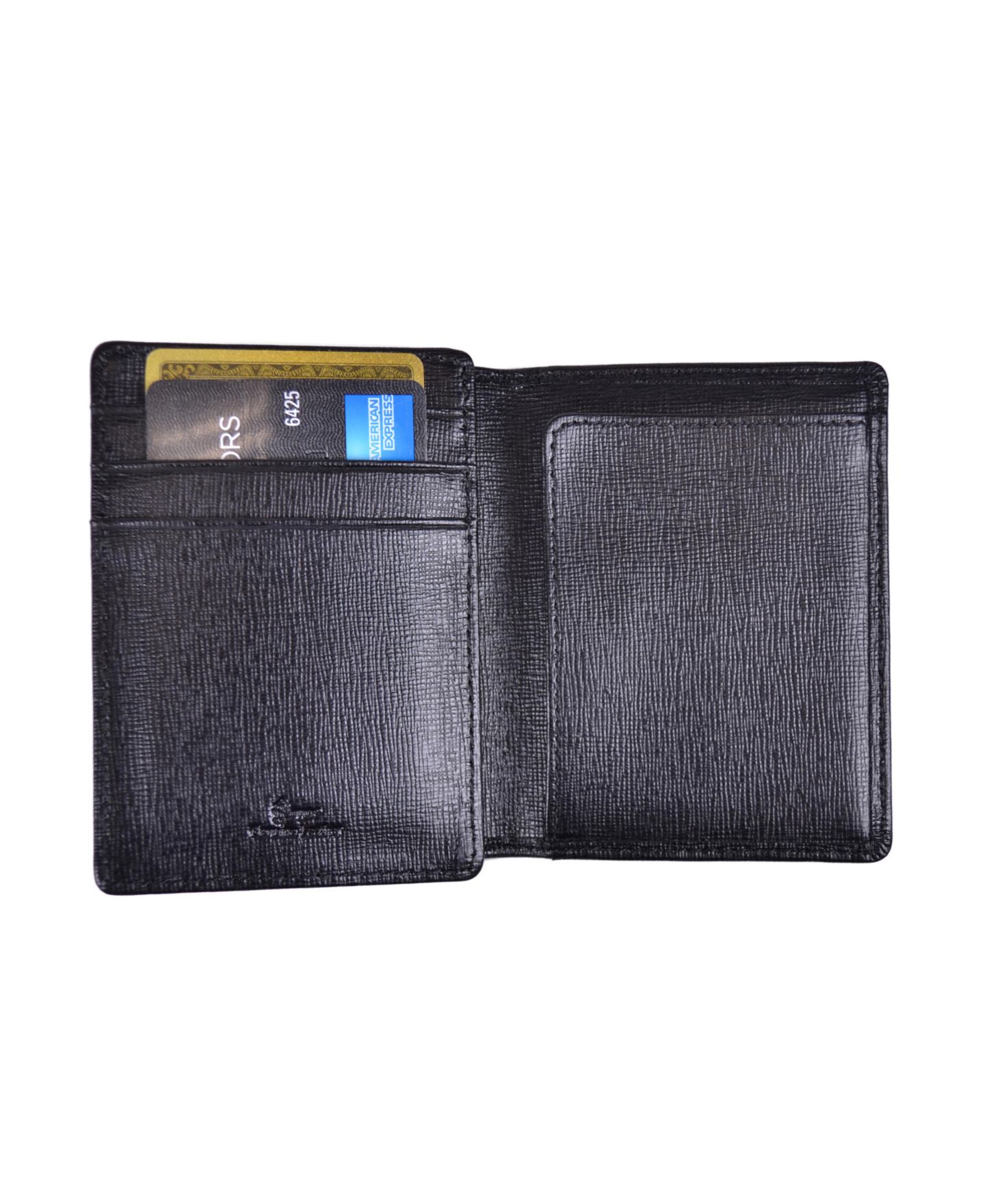 Мужской кошелёк ROYCE New York Saffiano Money Clip Wallet, цвет: Чёрный — фото 3