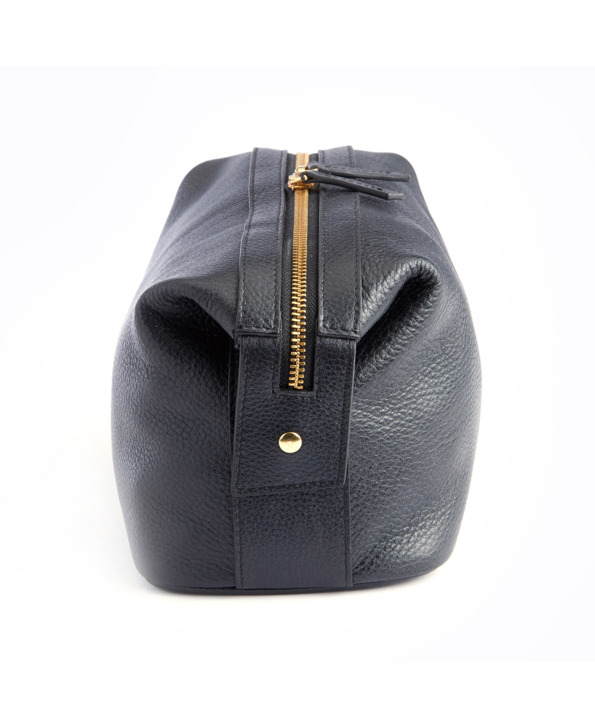 Pebbled Leather Toiletry Bag - Black