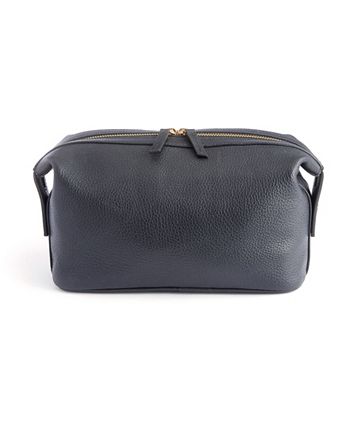 ROYCE New York Pebbled Leather Toiletry Bag - Macy's