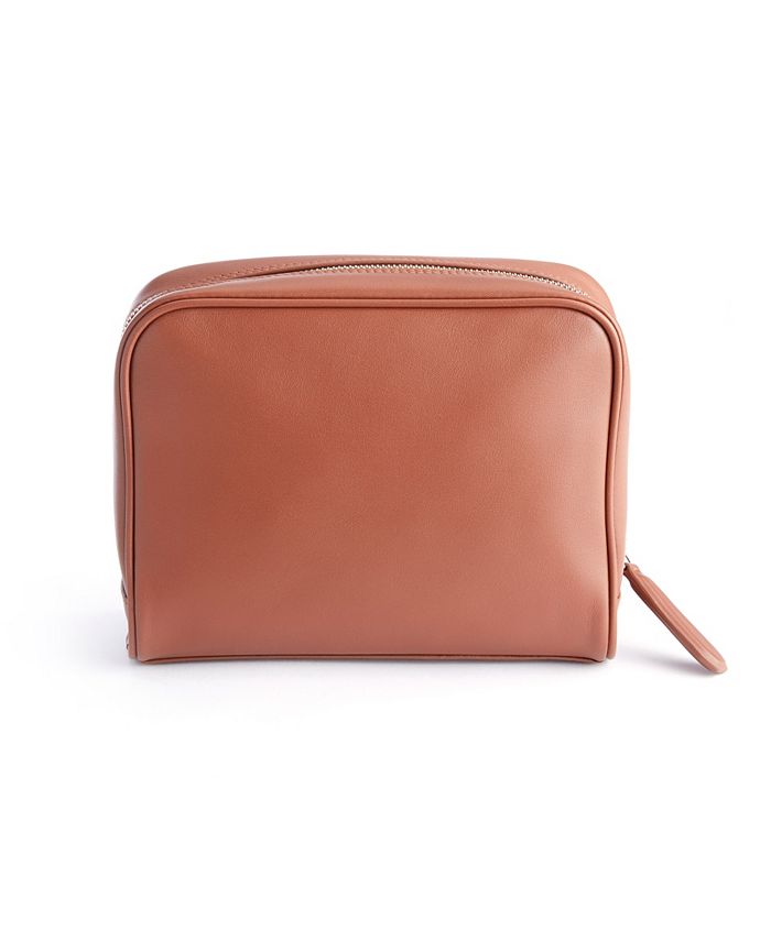 Royce Leather Royce New York Toiletry Bag with Front Zipper Compartment