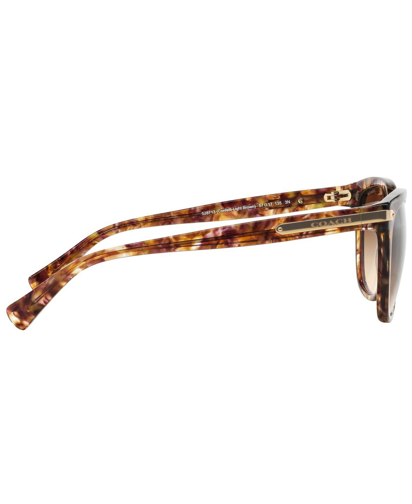 Женские солнцезащитные очки COACH Sunglasses, HC8132, цвет: Коричневый / Коричневый градиентный — фото 4