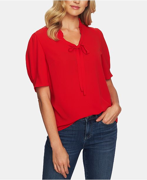 macys puff sleeve tops