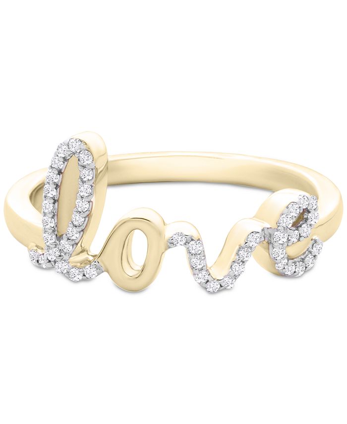 Wrapped - Diamond Love Ring (1/6 ct. t.w.) in 14k Gold
