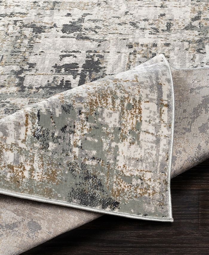 Surya Quatro QUA2302 Silver Gray 7'10" x 10'3" Area Rug Macy's